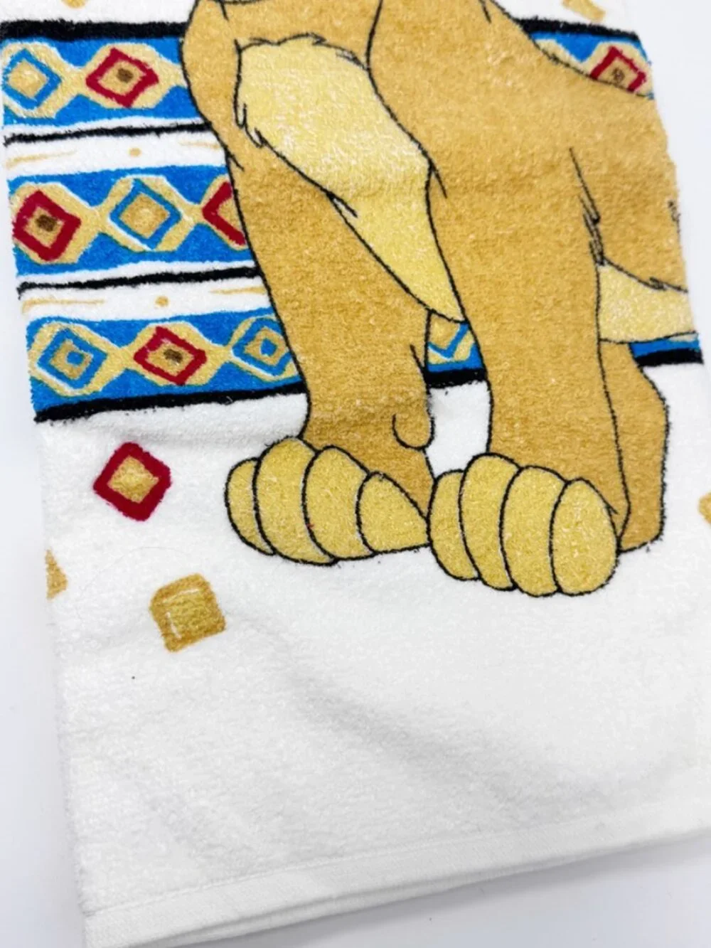 VTG Disney The Lion King Young Simba’s  Towel Wash Cloth   Cannon   1990s   NEW